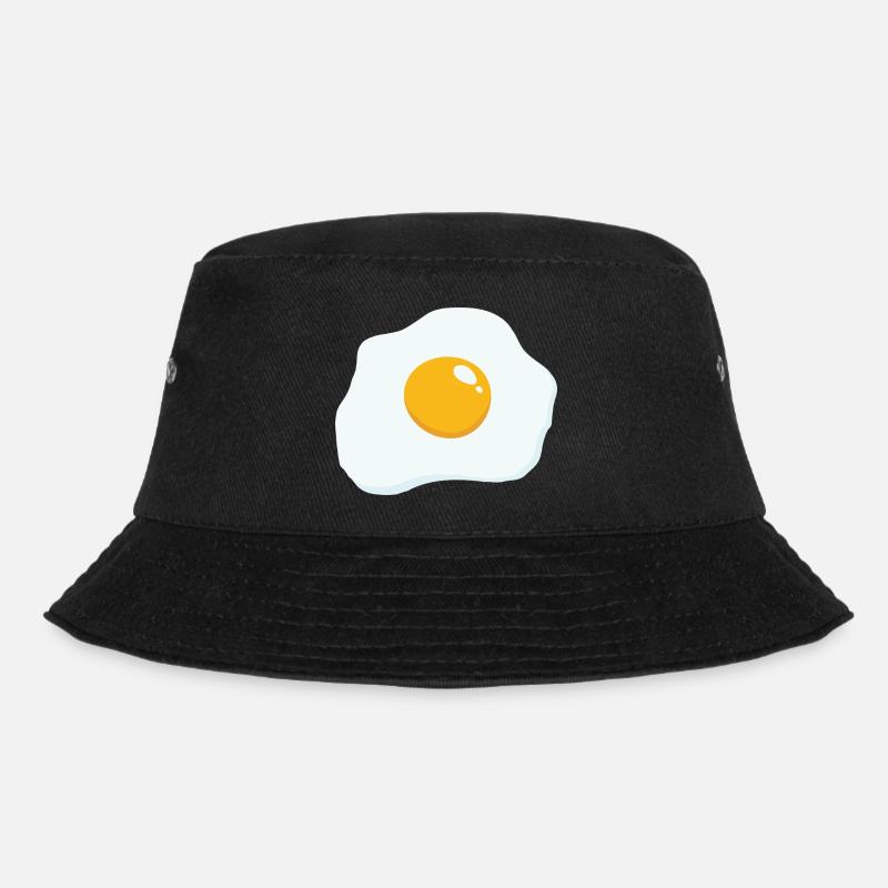 Sunny Side Up - Bucket Hat - Schwarz