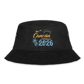 Cancun 2026 - Bucket Hat - Schwarz - Vorne - Lela (165cm)