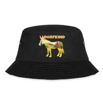 Esel Dorfkind Bauer Landwirt - Bucket Hat - Schwarz - Vorne - Lela (165cm)