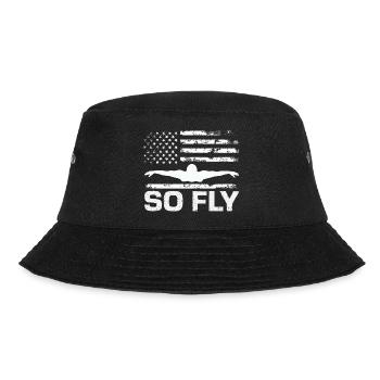 Lustige Schwimmer Sprüche & Schwimmverein Design - Bucket Hat - Schwarz - Vorne - Lela (165cm)
