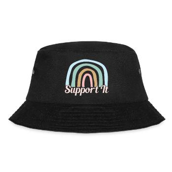 Social Worker Quote Support It Social Work - Bucket Hat - black - Front - Lela (165cm)