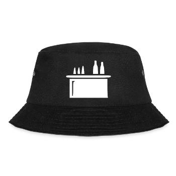 Bar Cocktailbar Gastronomie Geschenk Barkeeper  - Bucket Hat - Schwarz - Vorne - Lela (165cm)