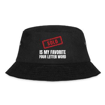 Real Estate Agent Realtor Home Seller Marketing - Bucket Hat - black - Front - Lela (165cm)