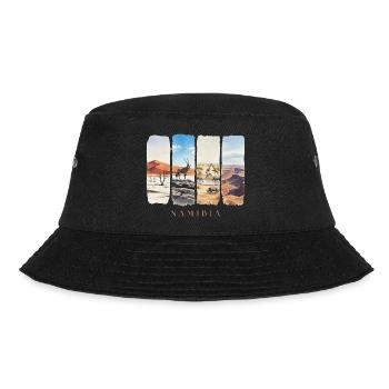 Namibia Urlaub Travel – Wüste Safari & Natur - Bucket Hat - Schwarz - Vorne