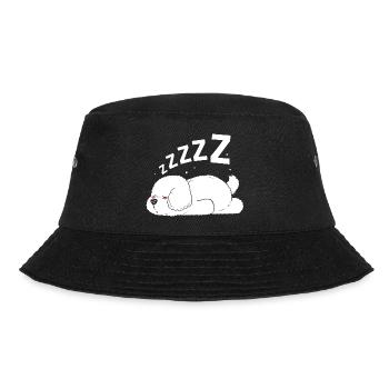 Bichon Frise Hund - Bucket Hat - Schwarz - Vorne
