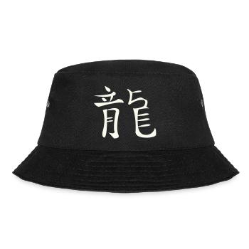 Drache Chinesisch - Bucket Hat - Schwarz - Vorne
