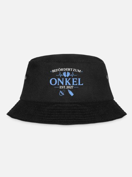Befördert zum Onkel est. 2027 Babyparty - Bucket Hat - Schwarz