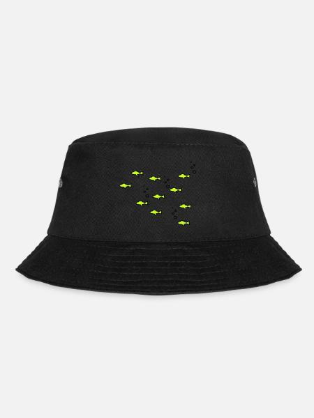 10 kleine Fische - Bucket Hat - Schwarz