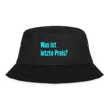Was ist letzte Preis? - Bucket Hat - Schwarz - Vorne - Lela (165cm)