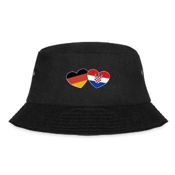 German Croatian Friendship - Gift - Bucket Hat - black - Front - Lela (165cm)