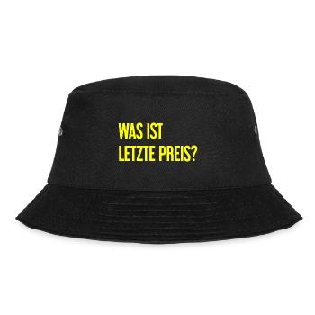 Was ist letzte Preis? - Bucket Hat - Schwarz - Vorne - Lela (165cm)