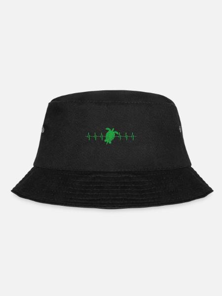 Turtle turtle heartbeat - Bucket Hat - Schwarz