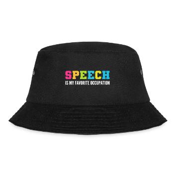 Favorite Activity Speech Pathologist Gift - Bucket Hat - black - Front - Lela (165cm)