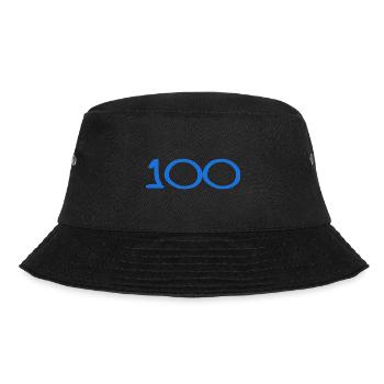 100. 100 YEARS. 100th ANNIVERSARY. 100 BIRTHDAY - Bucket Hat - black - Front - Lela (165cm)