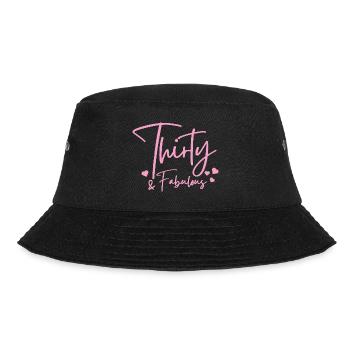 Dreißig fabelhaft - Bucket Hat - Schwarz - Vorne - Lela (165cm)