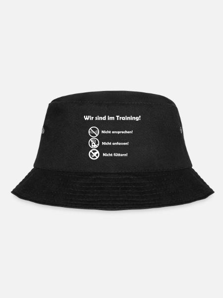 Wir sind im Training! - Bucket Hat - Schwarz