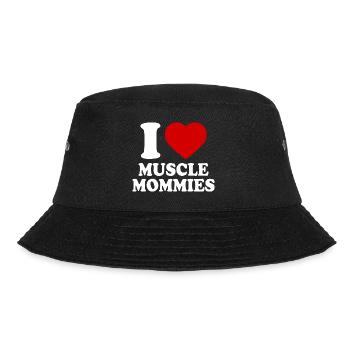 I love muscle mommies - Bucket Hat - Schwarz - Vorne - Lela (165cm)