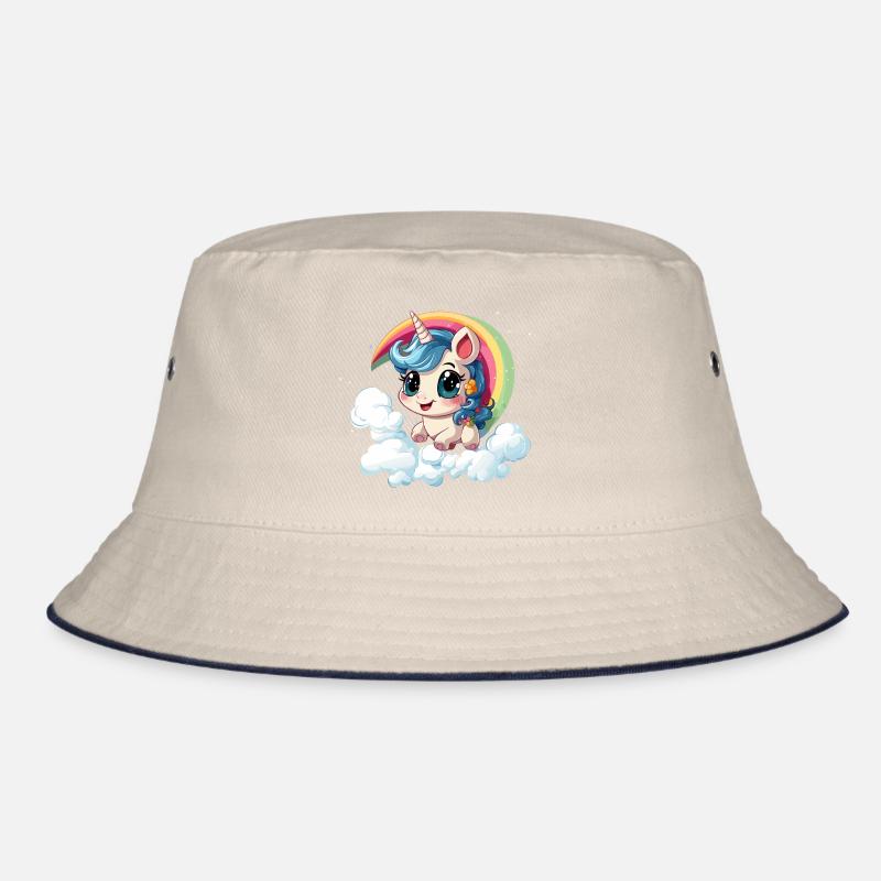 Einhorn Regenbogen Design Bucket Hat