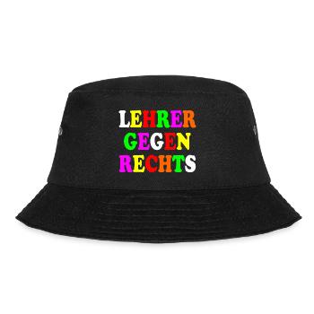 Lehrer gegen rechts - Bucket Hat - Schwarz - Vorne - Lela (165cm)