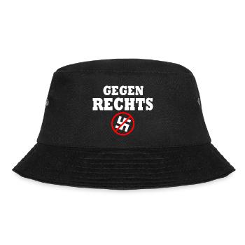 Gegen rechts - Bucket Hat - Schwarz - Vorne - Lela (165cm)