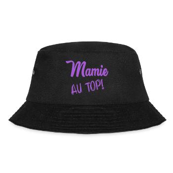 MOM. GRANNY - Bucket Hat - black - Front - Lela (165cm)