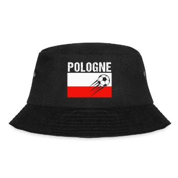 Flag Poland Gift Polish Football Football - Bucket Hat - black - Front - Lela (165cm)