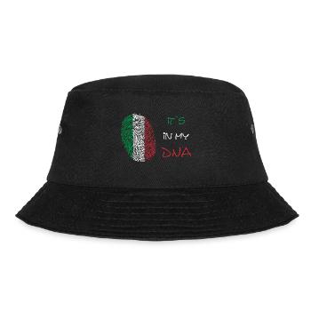 Italy Dna flag of italy Italien - Bucket Hat - Schwarz - Vorne - Lela (165cm)