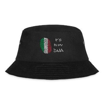 its in my DNA Italien - Bucket Hat - Schwarz - Vorne - Lela (165cm)