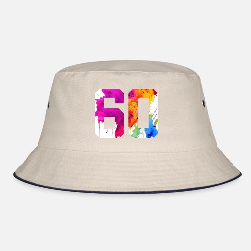 NUMBER 60 YEARS OLD 60TH BIRTHDAY Bucket Hat