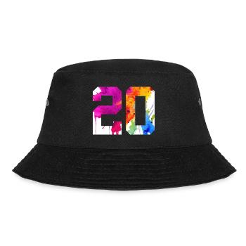 NUMBER 20 YEARS OLD 20TH BIRTHDAY - Bucket Hat - black - Front - Lela (165cm)