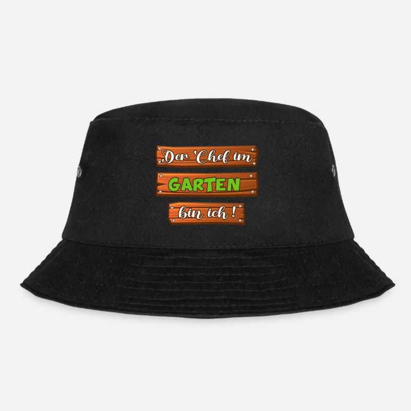 Garten Gartenchef Gartenregeln - Bucket Hat - Schwarz