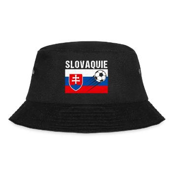 Slovakia Flag Slovak Football Gift - Bucket Hat - black - Front - Lela (165cm)