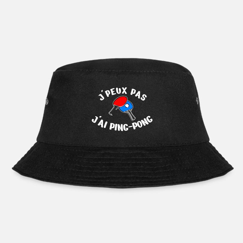 J'peux pas j'ai ping-pong. Humour ping pong - Bob - noir