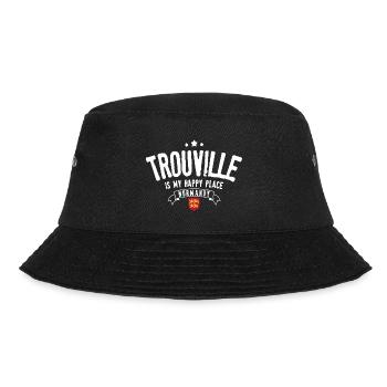 Trouville ist mein glücklicher Ort - Bucket Hat - Schwarz - Vorne - Lela (165cm)