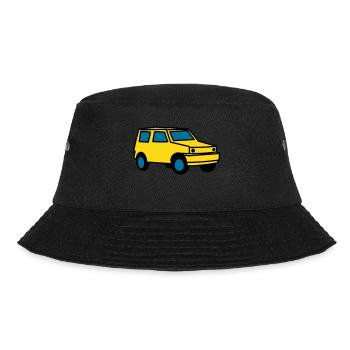 Auto - Bucket Hat - Schwarz - Vorne - Lela (165cm)