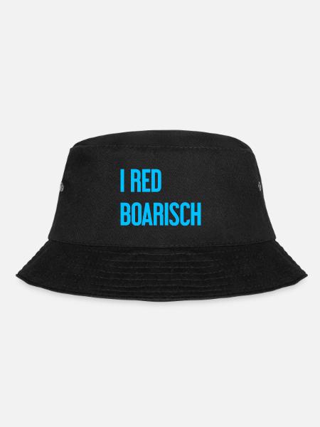 I red boarisch - Bucket Hat - Schwarz