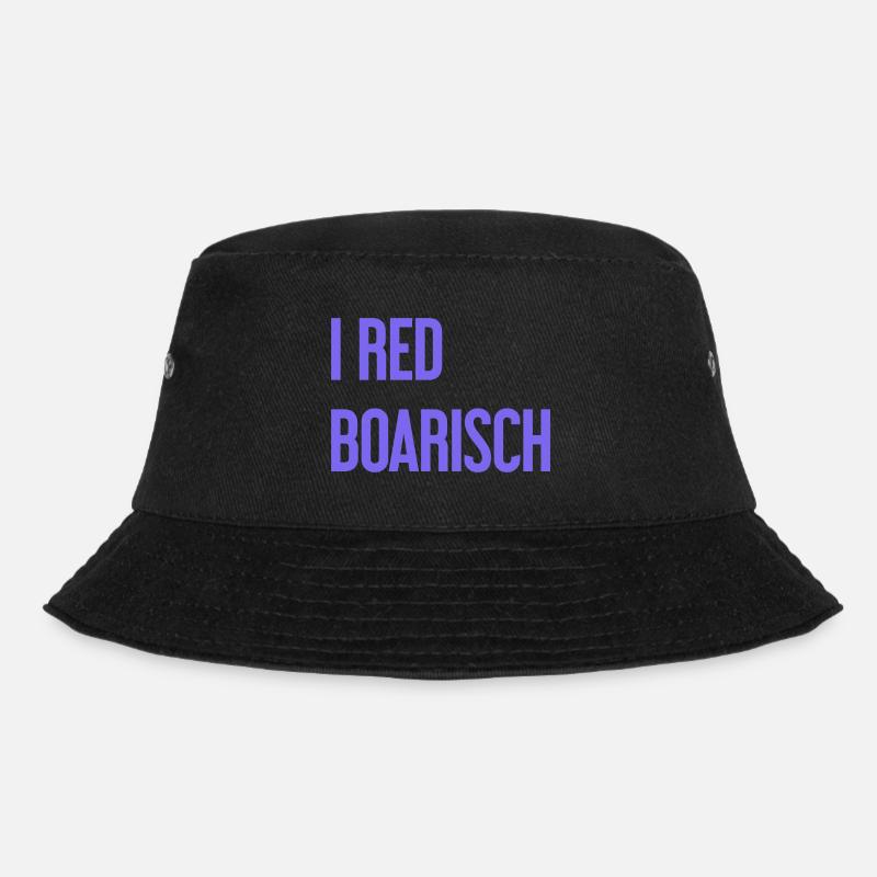 I red boarisch - Bucket Hat - Schwarz
