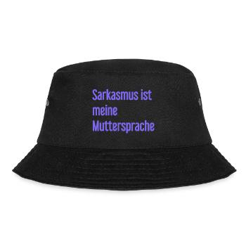 Sarkasmus-Profi - Bucket Hat - Schwarz - Vorne - Lela (165cm)