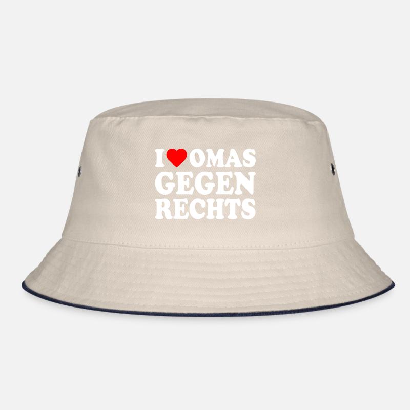 I love omas gegen rechts Bucket Hat