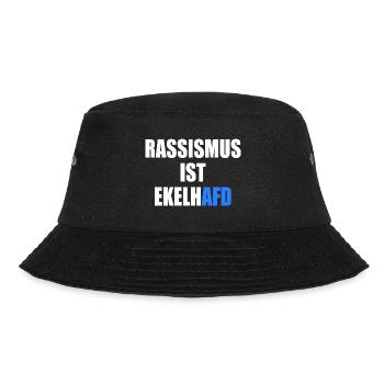 rassismus ist ekelhafd - Bucket Hat - Schwarz - Vorne - Lela (165cm)