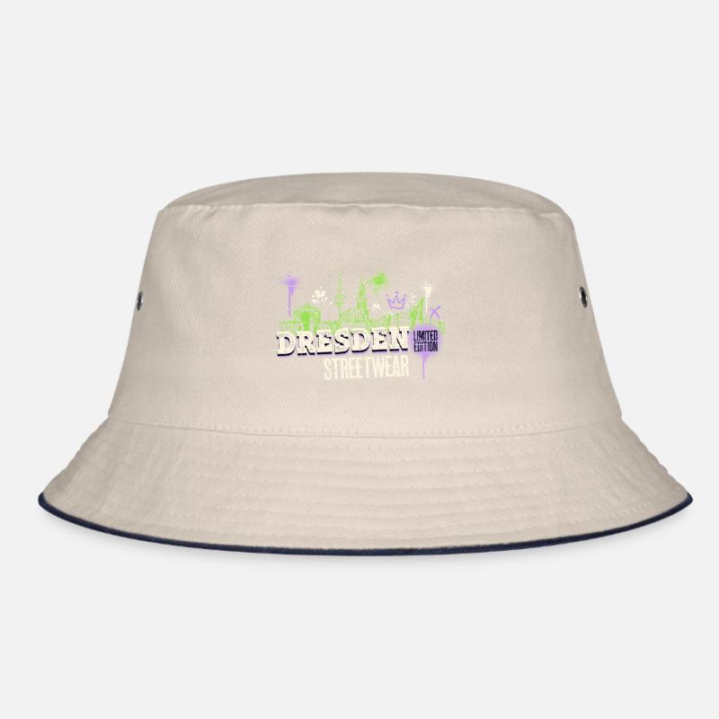 Dresden Skyline Stadt Deutschland Graffiti Bucket Hat