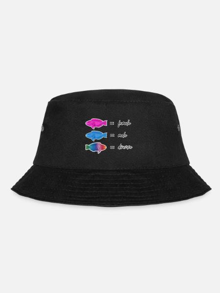 female male diverse by2Fettdesign - Bucket Hat - black