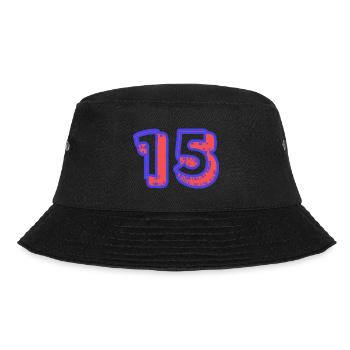 15. 15 YEARS. 15th ANNIVERSARY. 15 YEAR ANNIVERSARY. - Bucket Hat - black - Front - Lela (165cm)
