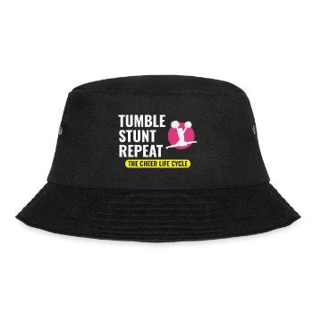 Cheerleader Cheerleading Mädchen Jubel Lustig - Bucket Hat - Schwarz - Vorne - Lela (165cm)