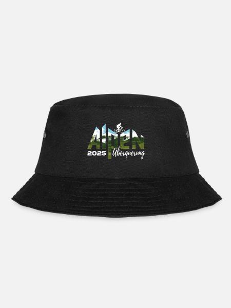 Alpenüberquerung Alpen Überquerung 2025 Rad - Bucket Hat - Schwarz