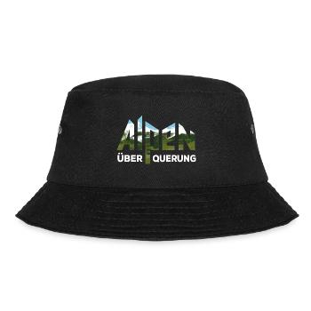 Alpenüberquerung Alpen Überquerung Wandern - Bucket Hat - Schwarz - Vorne - Lela (165cm)