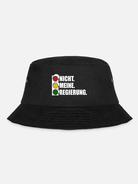 Ampel - Nicht meine Regierung - Spruch - Bucket Hat - Schwarz