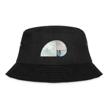 Fibonacci Spiral Sequence - Light Colored 1 - Bucket Hat - Schwarz - Vorne - Lela (165cm)