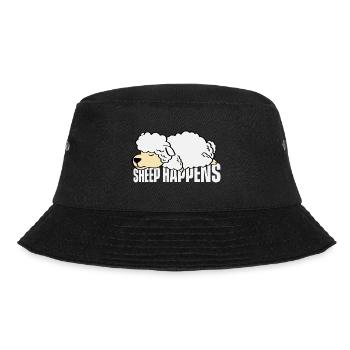 Schafe passiert Schäfer Gift - Bucket Hat - Schwarz - Vorne - Lela (165cm)