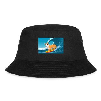 Cardigan Gallois Corgi Chien Surf Vagues de la Mer - Bob - noir - Devant - Lela (165cm)